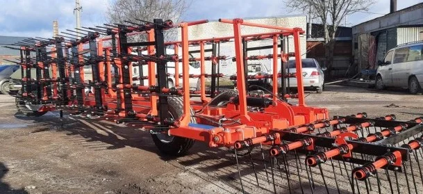Борона ПРУЖИННА гідравлічно розкладна 12м.-14м.-16м. НОВА - фото № 1