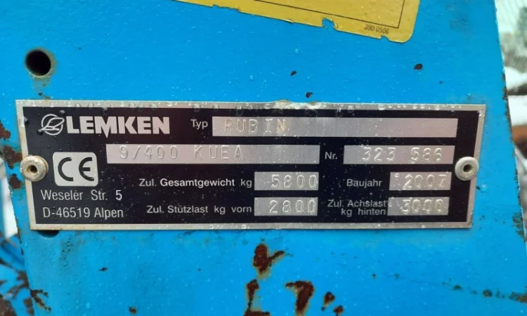 Дискова борона Lemken Rubin 9/400 KUEA - фото № 5