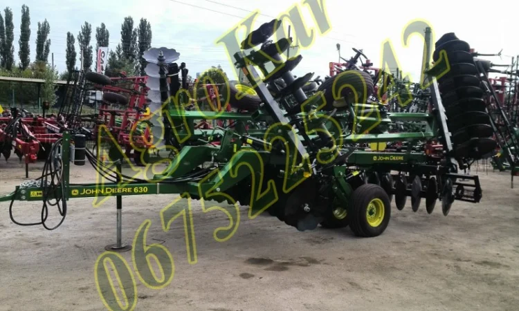 Продам дисковую борону John Deere 630 6, 6м с катком - фото № 1
