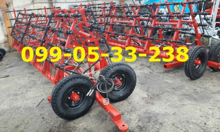 Борона ЗПБ 14 Сцепка борон гидравлическая пружинные от ранней весны до поздней осени - фото № 1