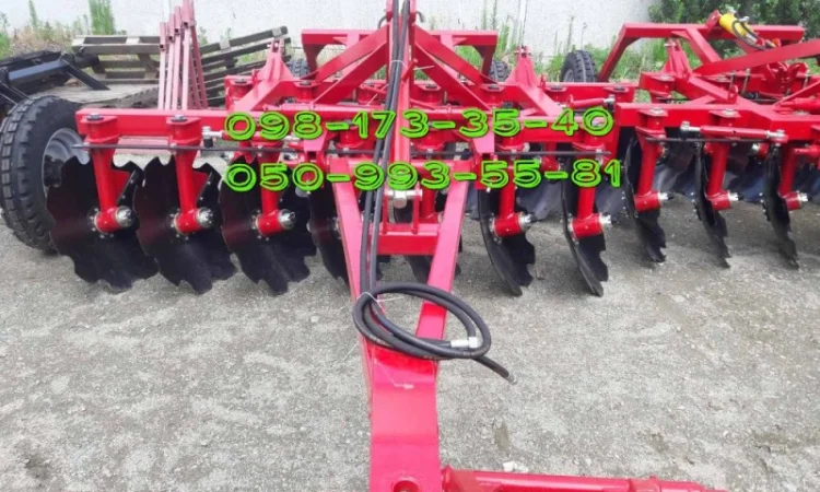 Борона БДН-2.1-2.4 дисковая лучшая для МТЗ-82, ЮМЗ-6 навесная борона-прицепная борона - фото № 1