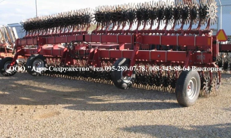 Борона-мотыга ротационная грудобой CASE 9м. навесная из США - фото № 2