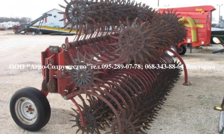 Борона-мотыга ротационная грудобой CASE 9м. навесная из США - фото № 6