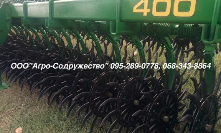 Борона мотыга ротационная John Deere Джон Дир 4.6/6/9/12м. по пропашным культурам - фото № 1