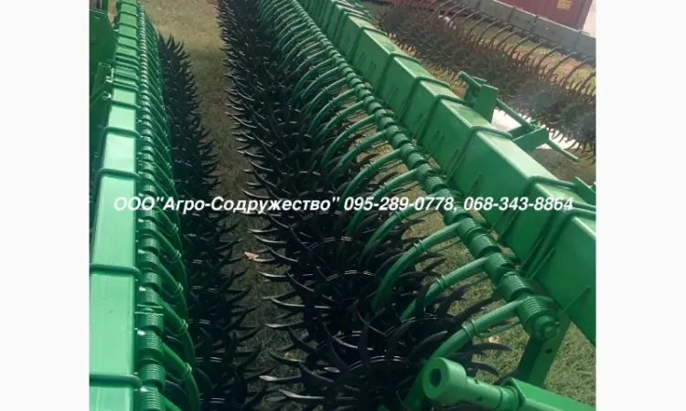 Борона мотыга ротационная John Deere Джон Дир 4.6/6/9/12м. по пропашным культурам - фото № 4