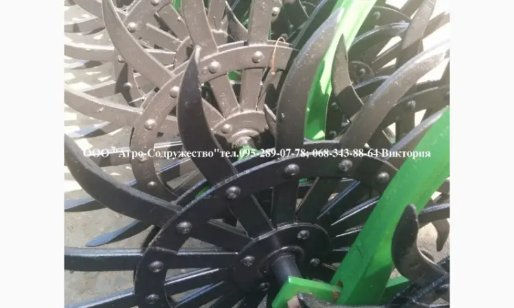 Борона мотыга ротационная John Deere Джон Дир 4.6/6/9/12м. по пропашным культурам - фото № 6
