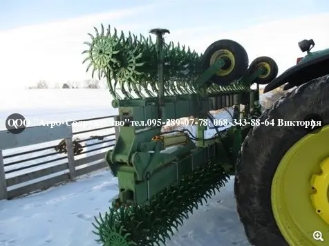 Борона мотыга ротационная John Deere Джон Дир 9 метров под МТЗ из США - фото № 13