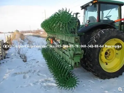 Борона мотыга ротационная John Deere Джон Дир 9 метров под МТЗ из США - фото № 12