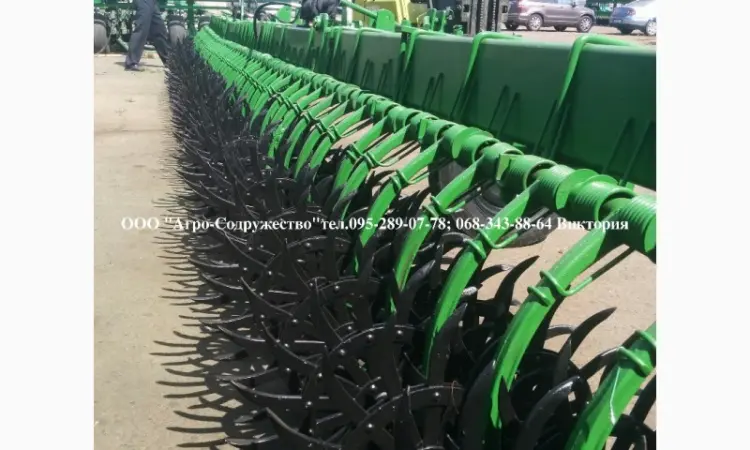 Борона мотыга ротационная John Deere Джон Дир 9 метров под МТЗ из США - фото № 2