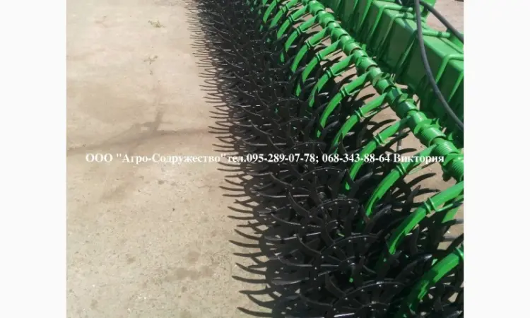 Борона мотыга ротационная John Deere Джон Дир 9 метров под МТЗ из США - фото № 9