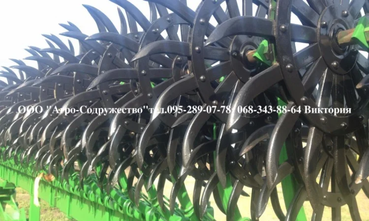 Борона мотыга ротационная John Deere Джон Дир 9 метров под МТЗ из США - фото № 1
