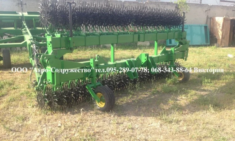 Борона мотыга ротационная John Deere Джон Дир 9 метров под МТЗ из США - фото № 18