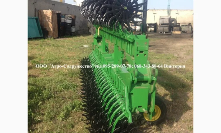 Борона мотыга ротационная John Deere Джон Дир 9 метров под МТЗ из США - фото № 16
