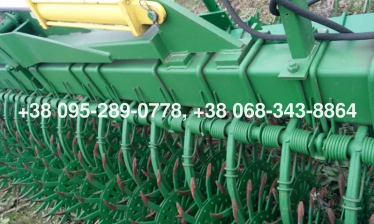 Борон-мотыга ротационная Джон Дир John Deere 400 6м. колеса (ежи) новые оригинал из США - фото № 1
