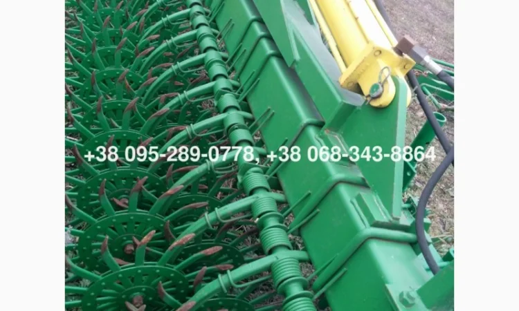 Борон-мотыга ротационная Джон Дир John Deere 400 6м. колеса (ежи) новые оригинал из США - фото № 2