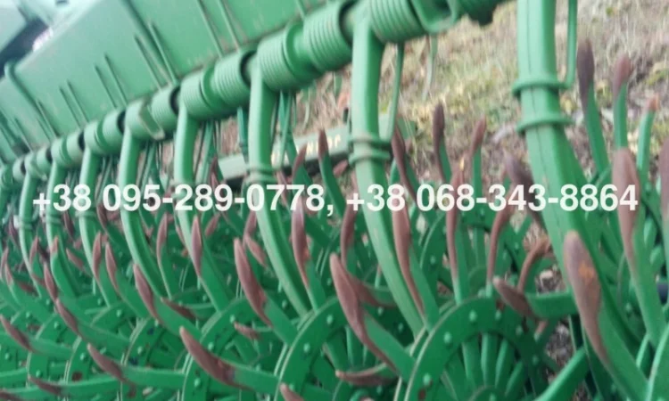 Борон-мотыга ротационная Джон Дир John Deere 400 6м. колеса (ежи) новые оригинал из США - фото № 4