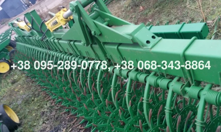 Борон-мотыга ротационная Джон Дир John Deere 400 6м. колеса (ежи) новые оригинал из США - фото № 5