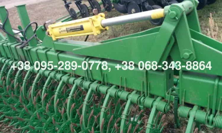 Борон-мотыга ротационная Джон Дир John Deere 400 6м. колеса (ежи) новые оригинал из США - фото № 6