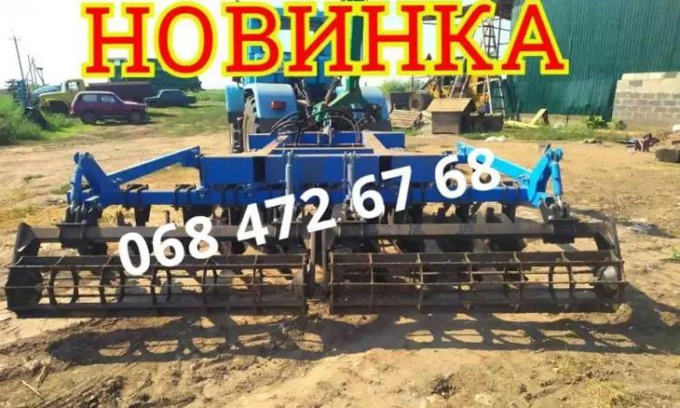 Усиленная борона БДФ(П) прицепная НОВИНКА для трактора МТЗ-82 - фото № 1