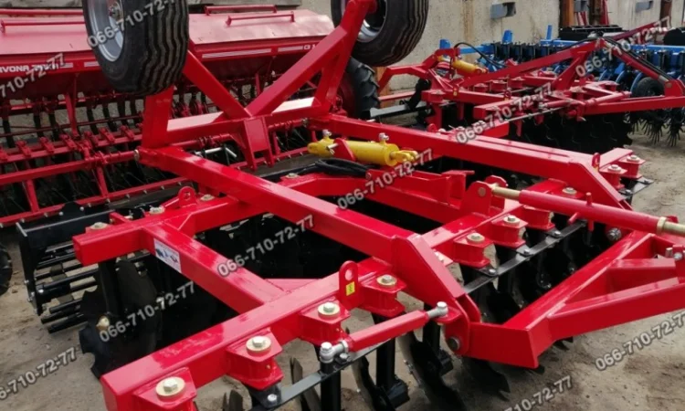 Новая реальная дисковая борона БДП-3.2 – ширина 3200 мм, прицепная для мтз - фото № 1
