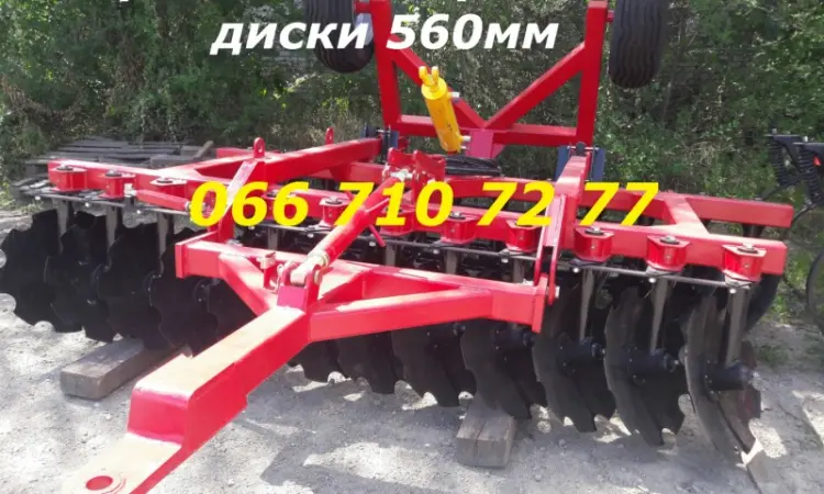 Прицепная борона дисковая 3200 захват (560мм диски) для МТЗ 920-100л.с - фото № 1