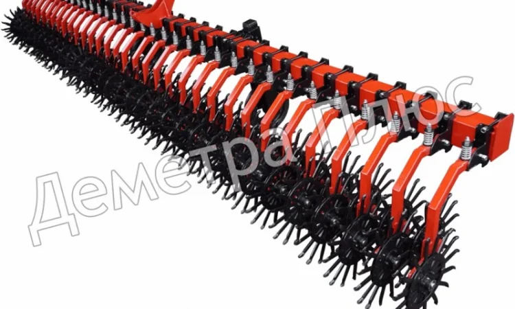 Борона-мотыга ротационная RH-6 (на цельном брусу) - фото № 1