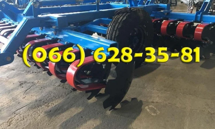 Лущильник дисковый прицепной обработка почвы ЛДВП 3 с катком - фото № 1