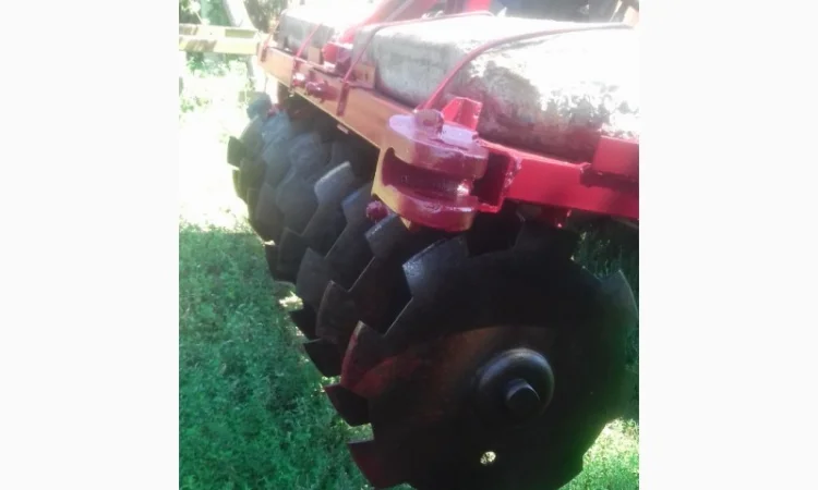 Дискова борона для мінітрактора нова СССР 1.6м. Регульована 10 дисків - фото № 3