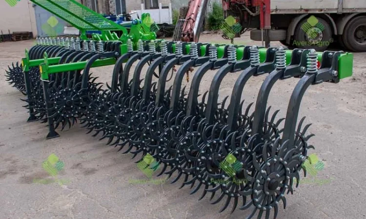 Борона ротационная Green Star 5, 7 м Euro со сменными зубами, рабочая ширина захвата 5, 7 м - фото № 1