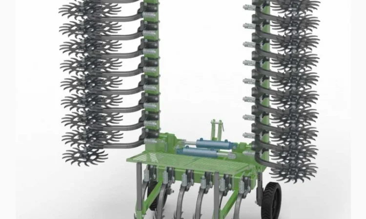 Борона ротационная Green Star 5, 7 м Euro со сменными зубами, рабочая ширина захвата 5, 7 м - фото № 4