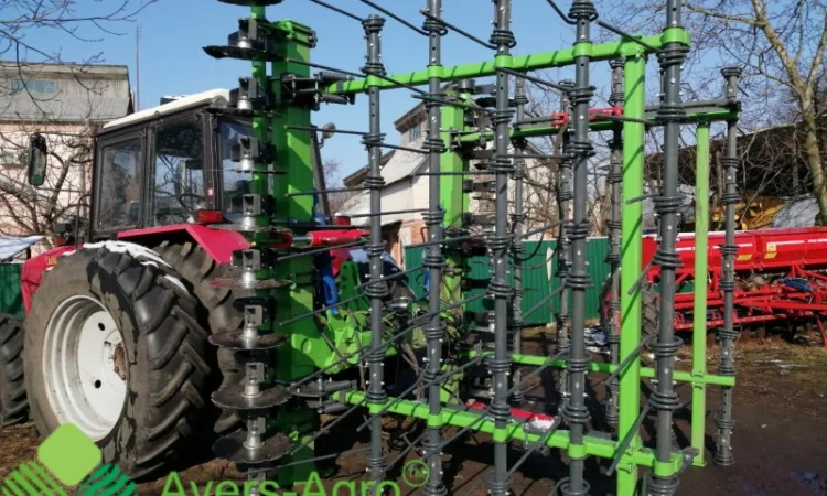 Тяжелая пружинная штригельная борона GREEN RAY 7, 5 М WTD - фото № 1