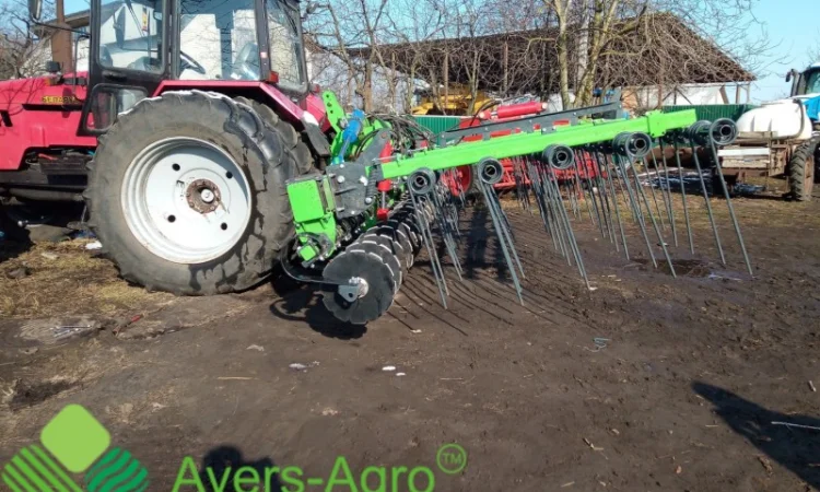 Тяжелая пружинная штригельная борона GREEN RAY 7, 5 М WTD - фото № 2