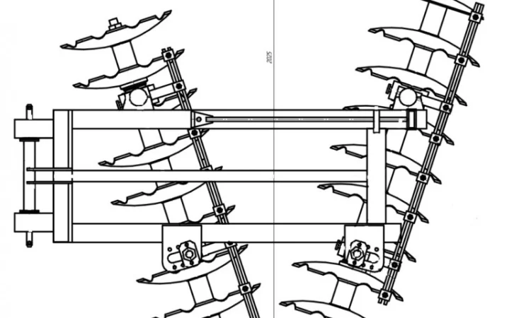 Борона дисковая навесная БДВ-2.2 - фото № 2