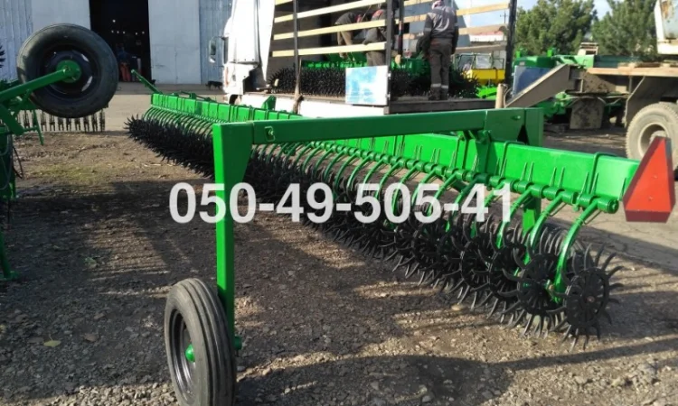 Цільнорамна ротаційна борона мотига JOHN DEERE 400 Джон Дір з тележкою - фото № 2