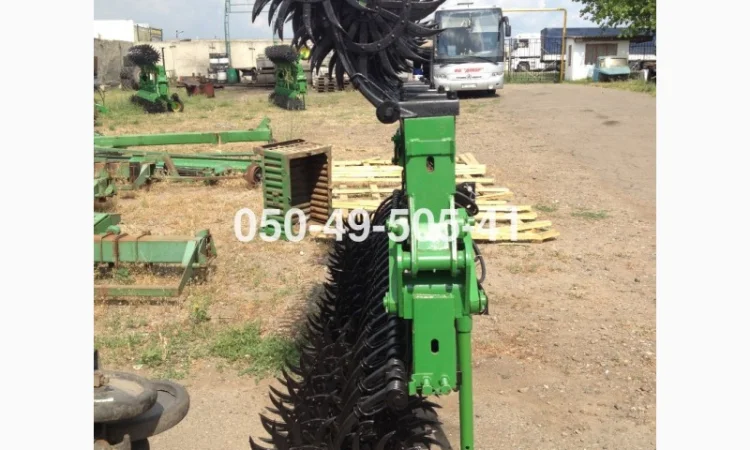 Американська ротаційна пружинна зубова борона Джон Дір John Deere 6 метрова - фото № 4
