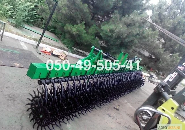 Американська ротаційна пружинна зубова борона Джон Дір John Deere 6 метрова - фото № 7