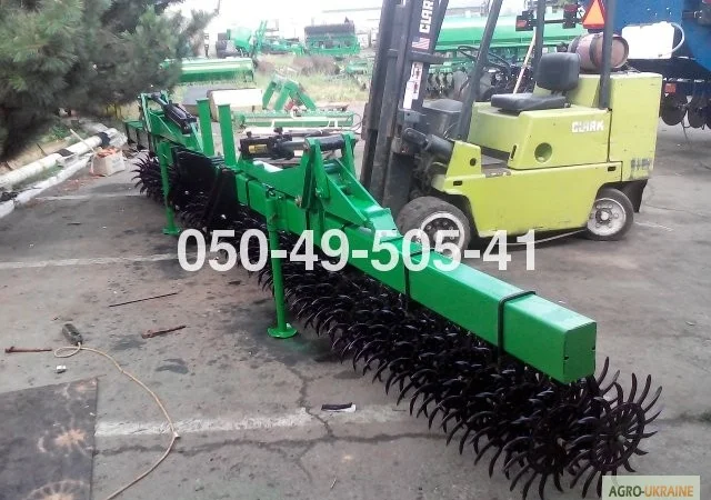 Американська ротаційна пружинна зубова борона Джон Дір John Deere 6 метрова - фото № 8