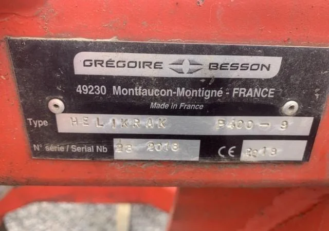 Глибокорозпушувач GREGOIRE BESSON HELIKRAK, 2018 р.в - фото № 3