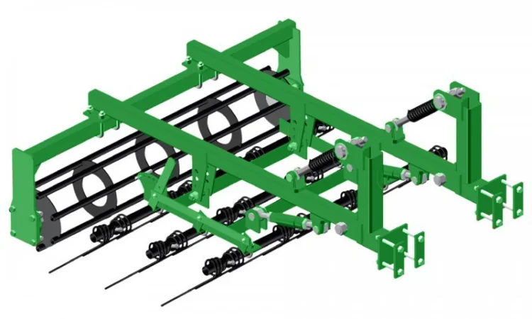 Культиватор КПГ-8.2 пяти рядный с трех рядной пружинной бороной - фото № 3