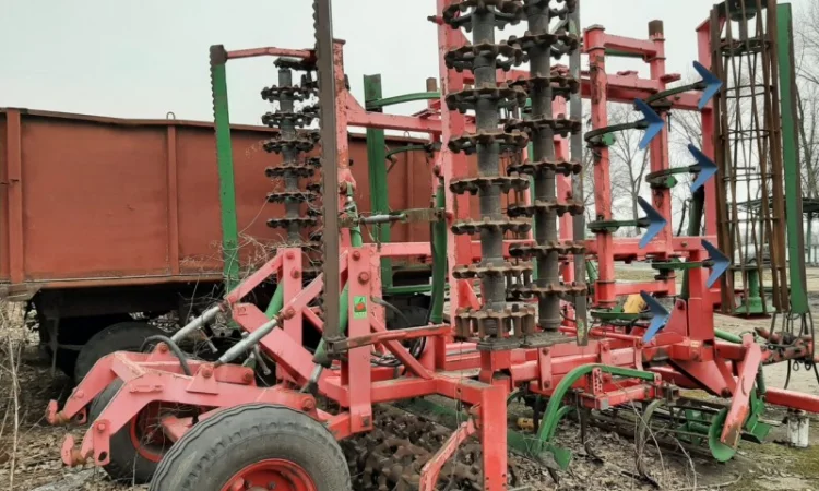 Тяжёлый предпосевной культиватор Unia Atlas 6.0 - фото № 1