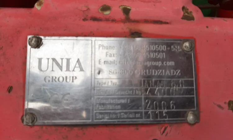 Тяжёлый предпосевной культиватор Unia Atlas 6.0 - фото № 4