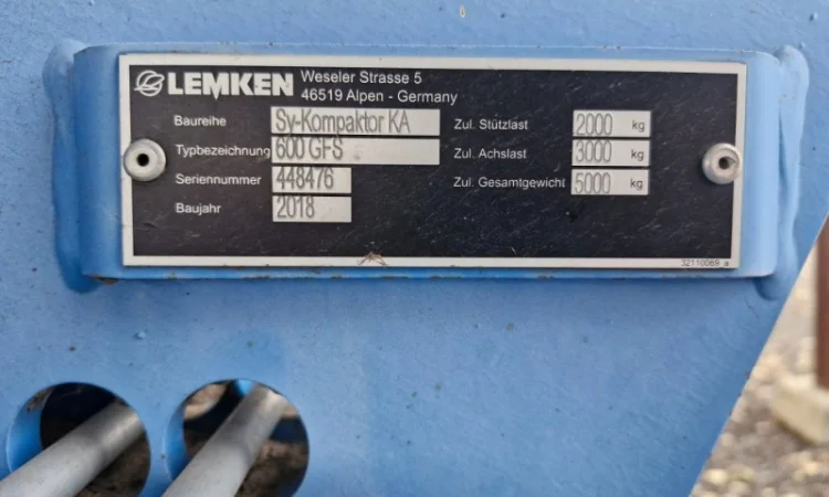 Культиватор компактор Lemken K 600 з ПДВ - фото № 9