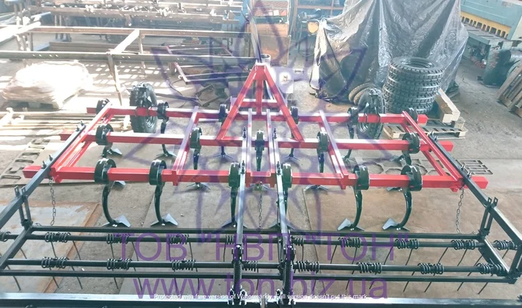 Культиватор предпосевной КПС-4(3Р)Н навесной, три ряда лап, пружины, каток - фото № 3