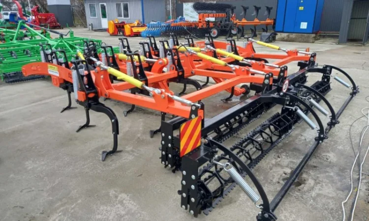 Культиватор ВЕПР 4, 2 причіпний з пружинним блоком захисту стійок - фото № 3