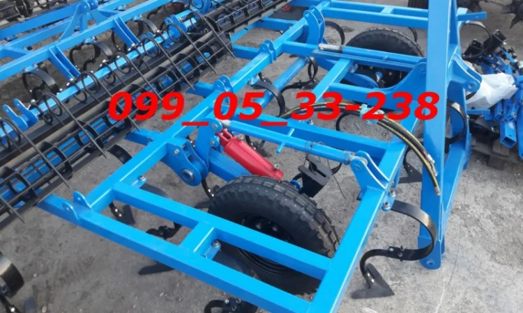 Четырехрядный культиватор КППО-4 прицепной с пружиной и катками Культиватор сплошной - фото № 2