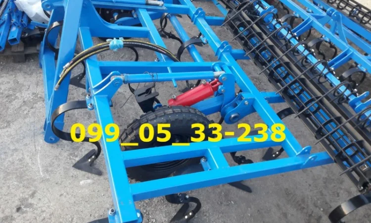 Четырехрядный культиватор КППО-4 прицепной с пружиной и катками Культиватор сплошной - фото № 3