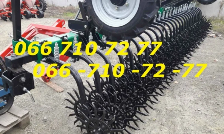 Борона культиватор МОТЫГА 6-метровая с транспортным устройством и защитой на фото - фото № 1