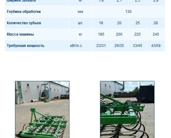 Продам культиватор навісний 2, 6 м захват - фото № 1