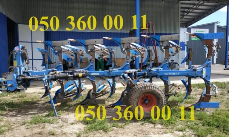 Плуг ВариОпал 4+1 N 100 с ленточными отвалами Б/У Lemken - фото № 1