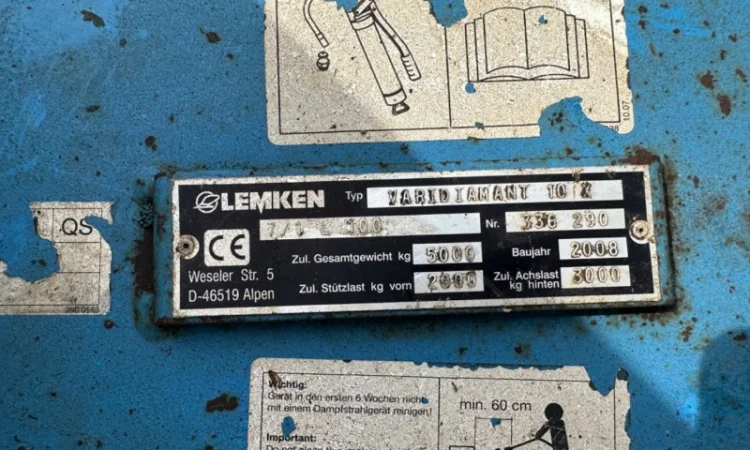 Lemken Vari Diamant 10 X on-land 2008 року - фото № 8